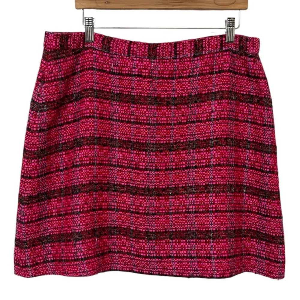 Kate spade tweed mini skirt barbiecore